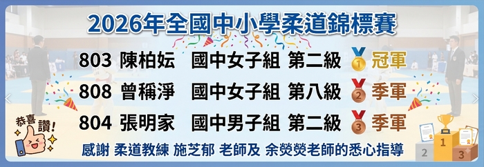 2026年全國中小學柔道錦標賽