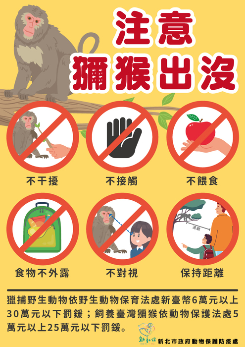 轉知:臺灣獼猴防治手冊及注意原則!(另開新視窗/jpg檔)圖片