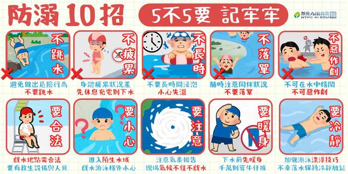 水域安全與運動防護宣導